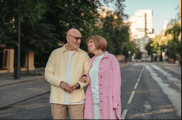 Man and woman-Fall prevention Man and woman